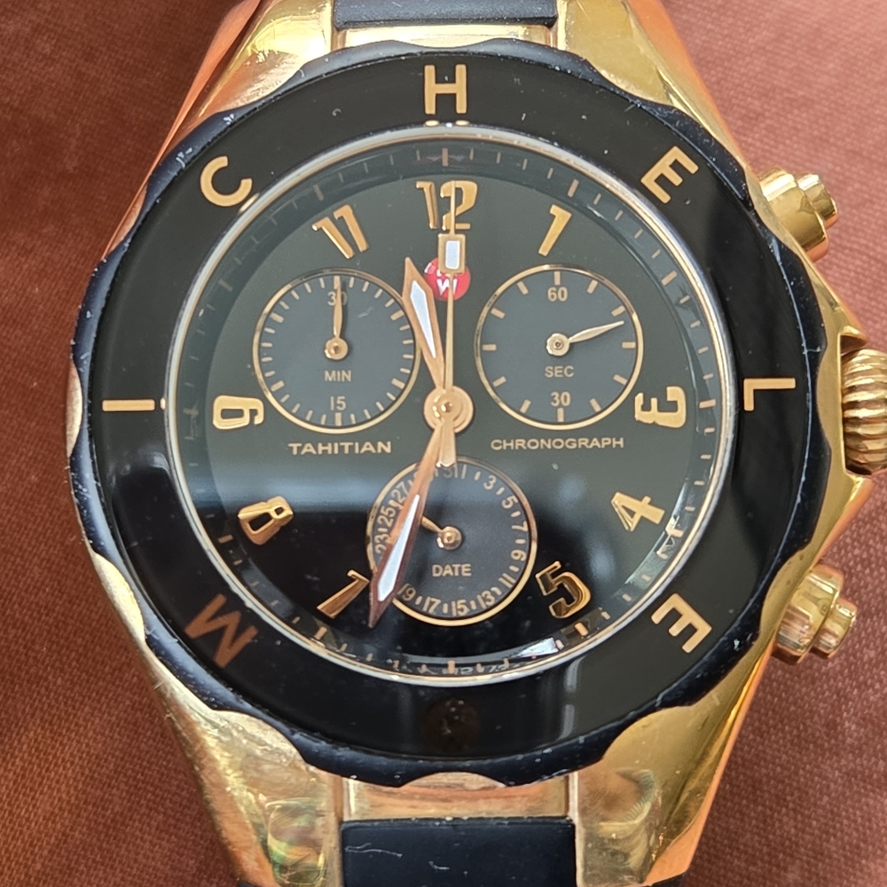 Michele Tahitian Jelly bean watch large